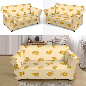 Cheese Pattern Loveseat Couch Slipcover
