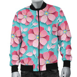 3D Sakura Cherry Blossom Pattern Men'S Bomber Jacket