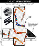 Boomerang Australian aboriginal ornament pattern Recliner Cover Protector