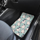 Cute Penguin Pattern Front And Back Car Mats
