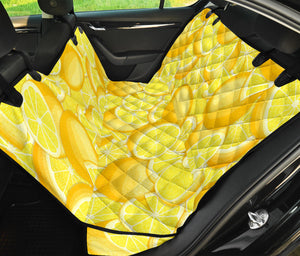 Lemon Pattern Dog Car Seat Covers