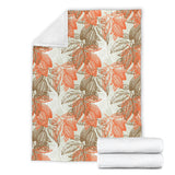 Cocoa Beans Cocoa Tree Pattern Premium Blanket