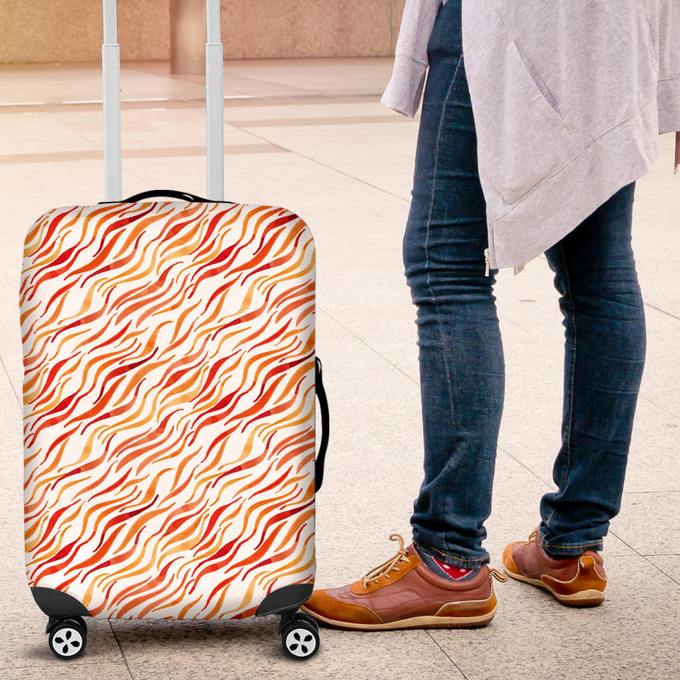 Fire Flame Watercolor Pattern Luggage Covers