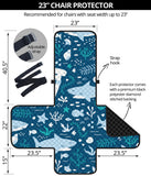 Cute shark pattern Chair Cover Protector