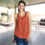 Red Tomato Pattern Women Racerback Tank Top