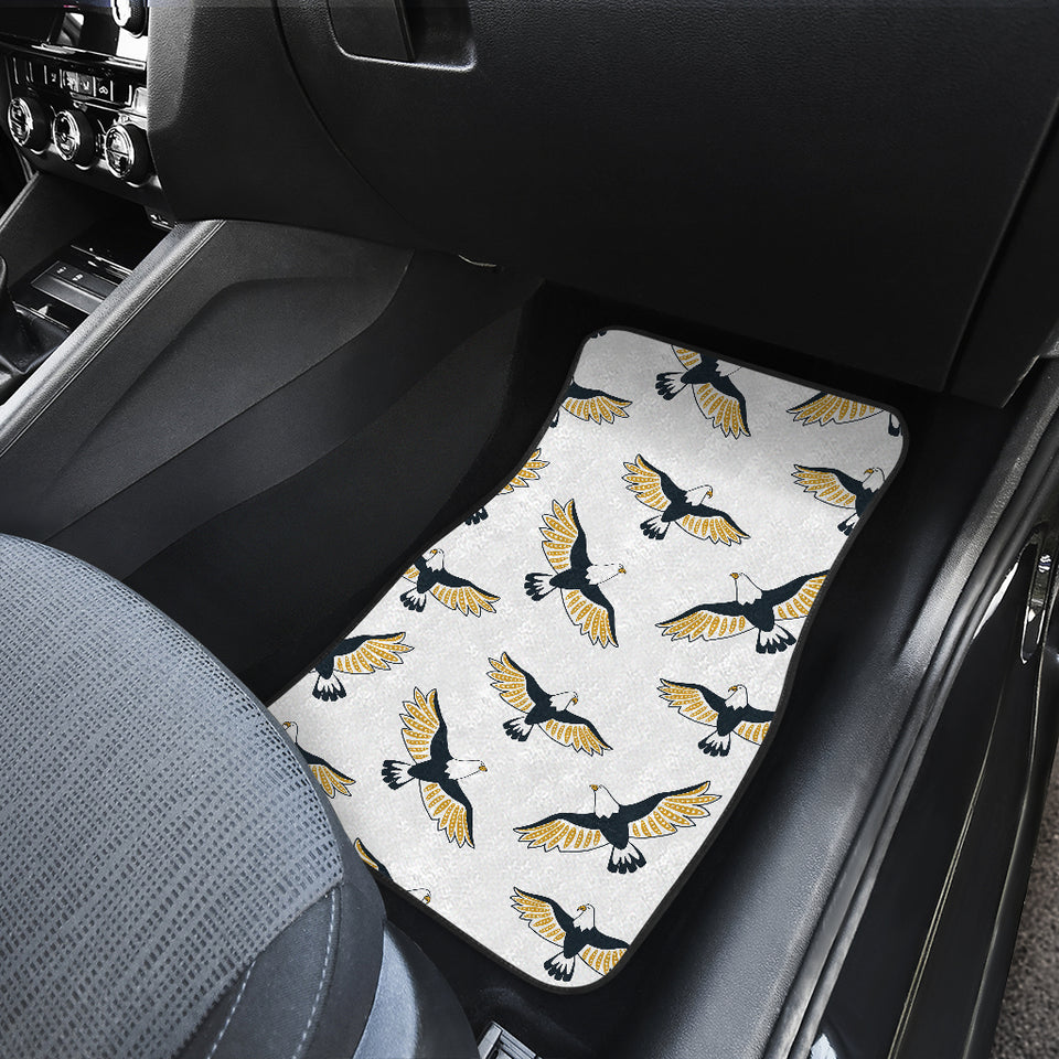 Eagle Pattern Print Design 03 Front and Back Car Mats