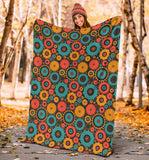 Gear Pattern Print Design 01 Premium Blanket