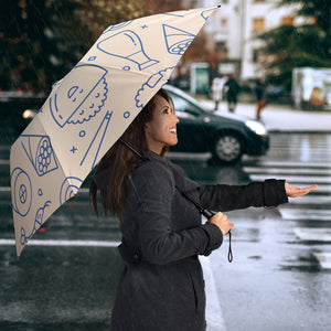 Cute Sushi Icon Pattern Umbrella