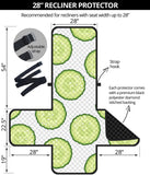 Cucumber slices pattern Recliner Cover Protector