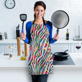Colorful Zebra Skin Pattern Adjustable Apron