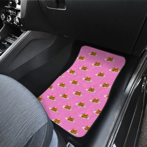 Pancake Pattern Print Design 04 Front and Back Car Mats