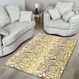 Rose Pattern Print Design 05 Area Rug