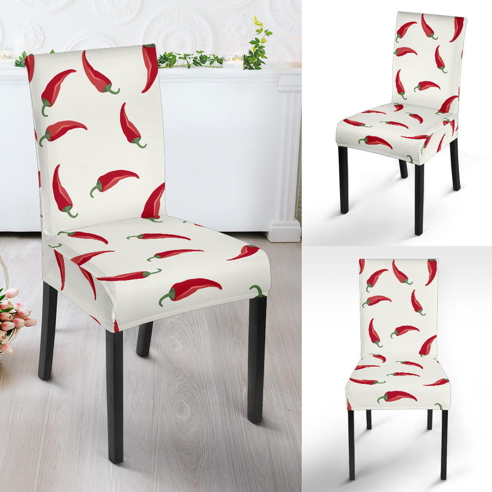 Chili Peppers Pattern Dining Chair Slipcover