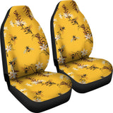 Bee Flower Pattern  Universal Fit Car Seat Covers