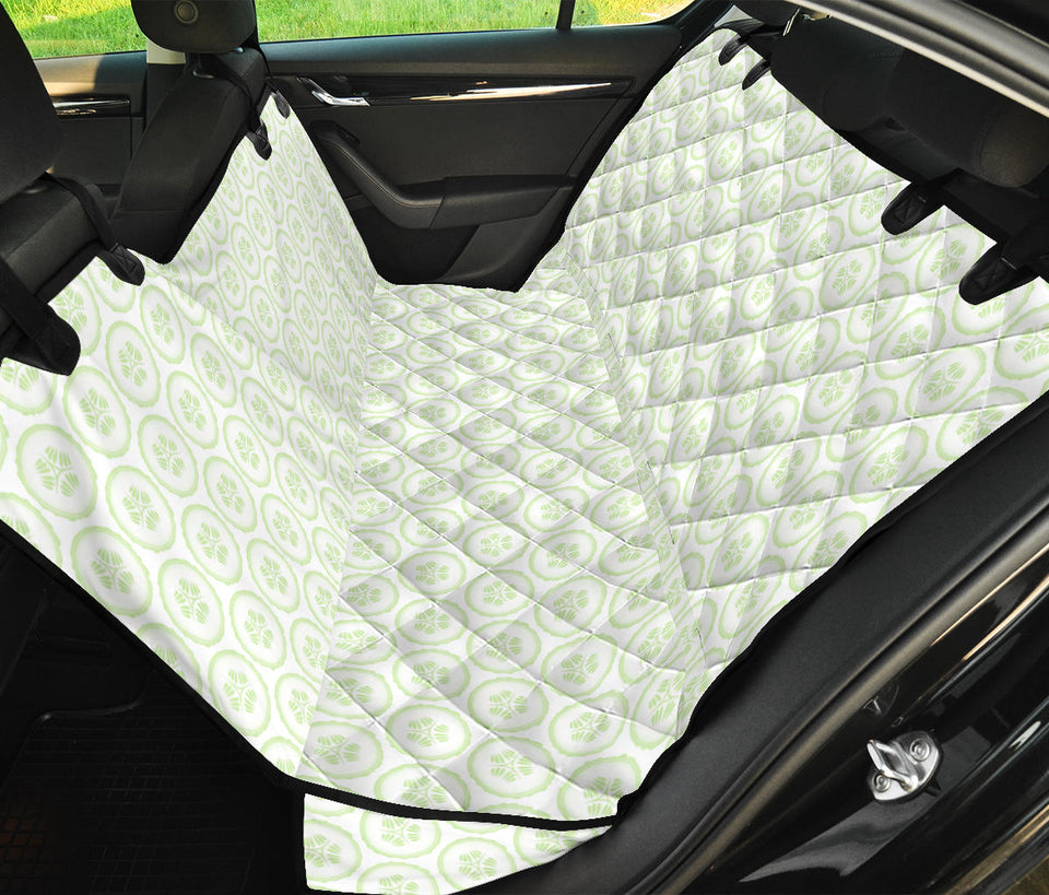 Cucumber Pattern Background Dog Car Seat Covers