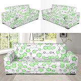 Chemistry Periodic Table Pattern Print Design 03 Sofa Slipcover