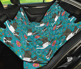 Boston Terrier Beautiful Flower Pattern Dog Car Seat Covers