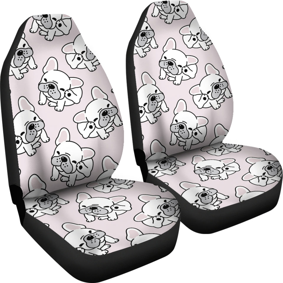 Cute French Bulldog Pattern Universal Fit Car Seat Covers