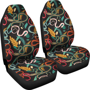 Colorful Snake Plant Pattern  Universal Fit Car Seat Covers