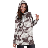 Garlic Bulb Dark Background Women'S Hoodie Dress