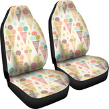 Ice Cream Cone Pattern Universal Fit Car Seat Covers