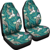 Koi Fish Carp Fish Lotus Pattern Universal Fit Car Seat Covers
