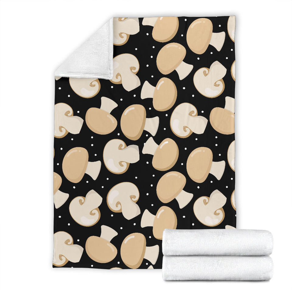 Champignon Mushroom Pattern Premium Blanket