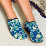 Blueberry Design Pattern Aqua Shoes