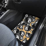 Billiard Ball Pattern Print Design 04 Front and Back Car Mats