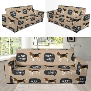 Beagle Pattern Sofa Slipcover