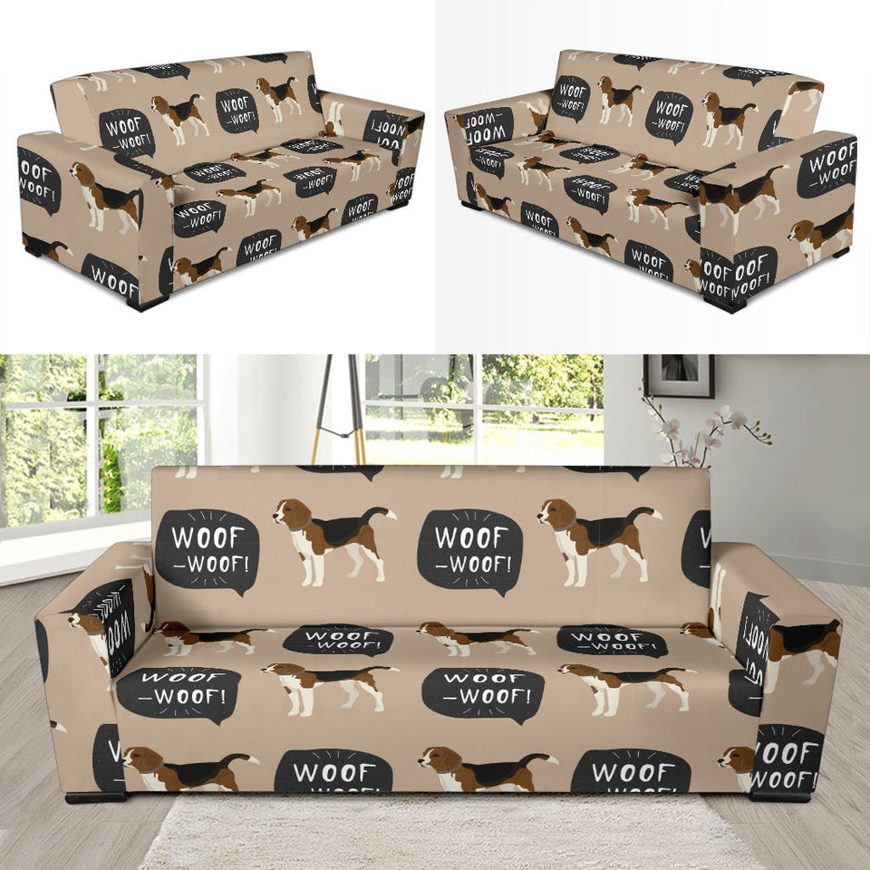 Beagle Pattern Sofa Slipcover
