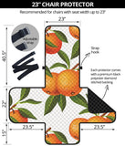 Oranges pattern background Chair Cover Protector