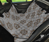 Nautical Wood Steering Wheel Pattern Dog Car Seat Covers