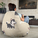 Cute Siberian Husky Bean Bag Cover