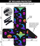 Colorful halloween background Recliner Cover Protector