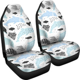 Cute Dolphins Childish Style Pattern Universal Fit Car Seat Covers