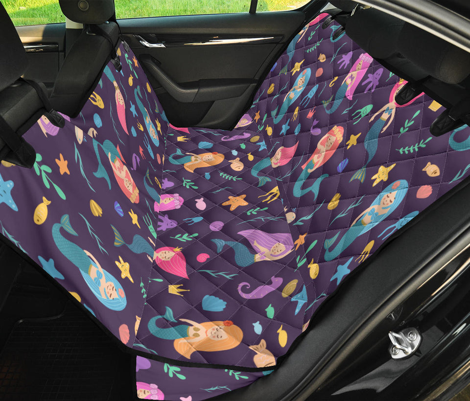 Beautiful Mermaid Fish Jellyfish Algae Other Marine World Dog Car Seat Covers