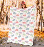 Hippopotamus Pattern Print Design 03 Premium Blanket