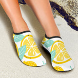 Lemon Design Pattern Aqua Shoes