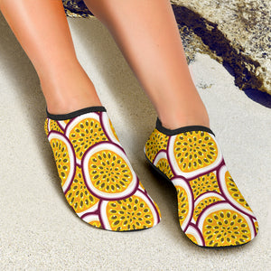 Passion Fruits Slice Pattern Aqua Shoes