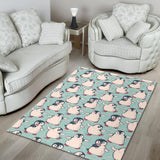Cute Penguin Pattern Area Rug