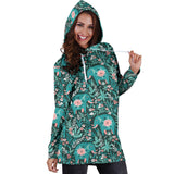 Elephants Jungle Pattern Women'S Hoodie Dress