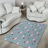 Poodle Dog Pattern Area Rug