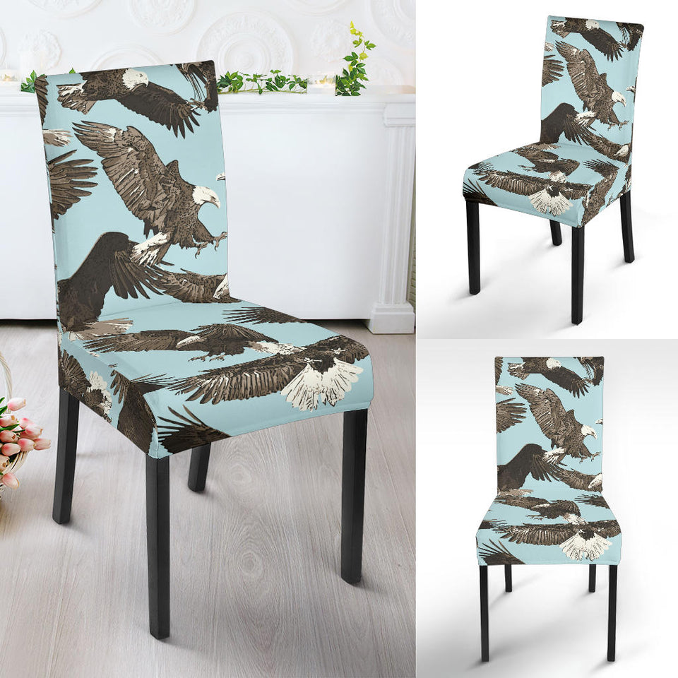 Eagle Pattern Print Design 01 Dining Chair Slipcover