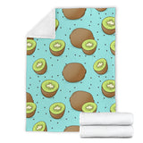 Kiwi Blue Background Premium Blanket