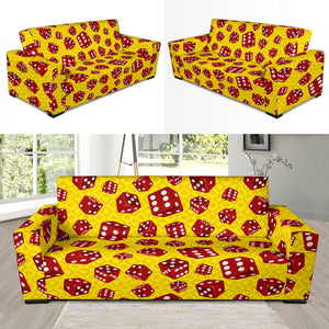 Dice Pattern Print Design 04 Sofa Slipcover