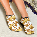 Rhino Yellow Theme Pattern Aqua Shoes