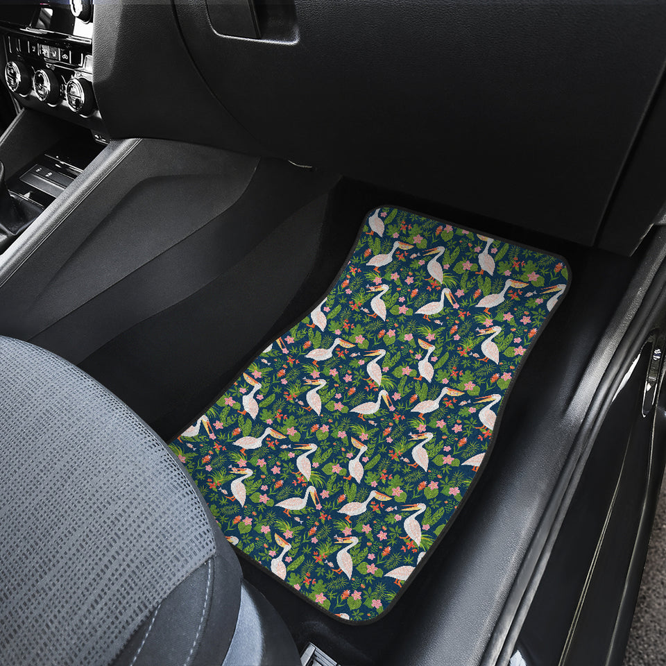 Pelican Pattern Print Design 05 Front Car Mats