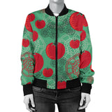 Tomato Design Pattern Women'S Bomber Jacket