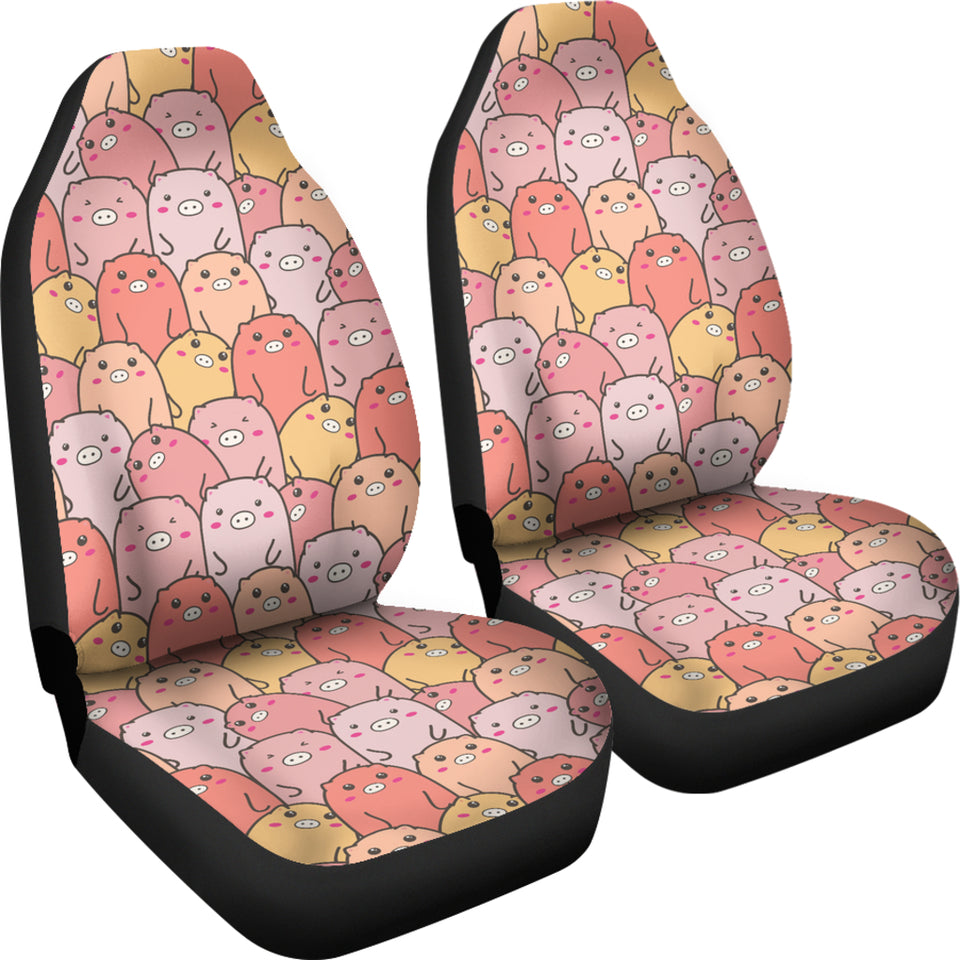 Pig Pattern Print Design 04 Universal Fit Car Seat Covers